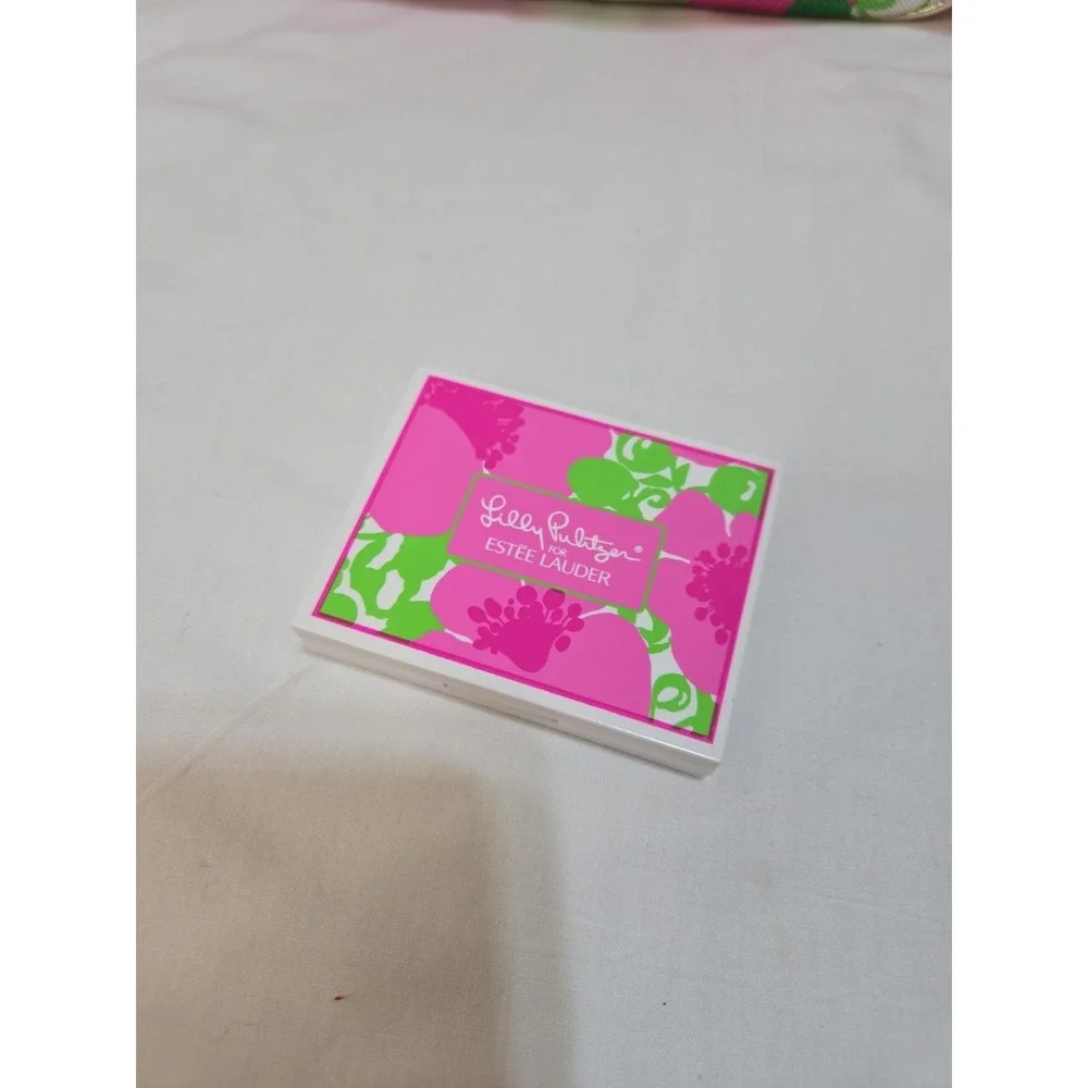 Lilly Pulitzer Estee Lauder Makeup Cosmetic Bag Case Make Up Pouch Zip Pink NEW